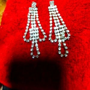 Rainstone vintage earrings